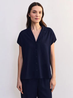 Льняная блуза с отложным воротником ZR2605012003-47 / Zarina