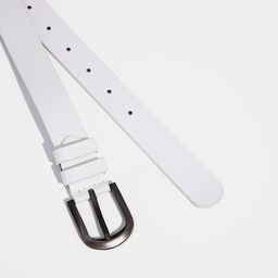Ремень женский, ширина 2,7 см, винт, пряжка металл, цвет белый - Simaland фото 2