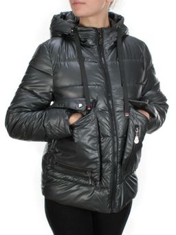8063 DARK GRAY Куртка демисезонная женская (130 гр. синтепон)