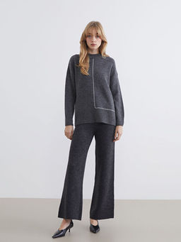 Beli Lastikli Geni? Pa?a Kad?n Triko Pantolon