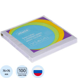 Стикеры ATTACHE Bright colours с клеев.краем 76х76 фиолетовый 100л  фото 2
