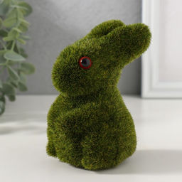 Фигурка пенопласт Зайка зелёный, 8?6.5?10.5 см