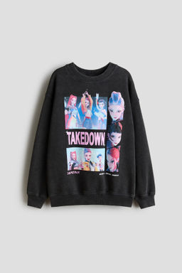 Sudadera oversize con motivo estampado - H&m фото 6