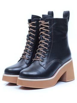 04-DMD-M7079 BLACK Ботинки зимние женские (натуральная кожа, натуральный мех)