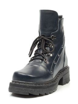 04-926-LACI DARK BLUE Ботинки зимние женские (натуральная кожа, натуральный мех) - Фабричный китай фото 7