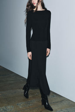 ZW COLLECTION CONTRAST DRESS - Zara фото 5