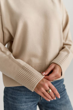 4103 ТЕМНО-БЕЖЕВЫЙ СВИТЕР - Karolina фото 11