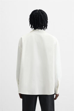 RELAXED FIT TIE-NECK SHIRT - Zara фото 3