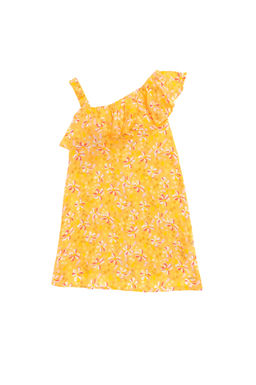 K_z _ocuk Sar_ Dokuma Elbise Sepette S_rpriz _ndirim