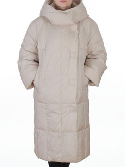 8892 LT. BEIGE Пальто зимнее женское (200 гр. холлофайбер)