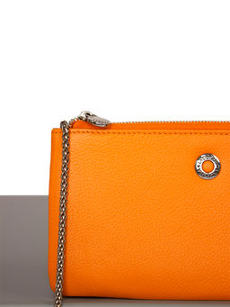 LACCOMA клатч LA-4082-оранжевый натуральная кожа фото 4