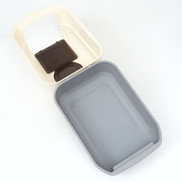 Туалет закрытый с откидным верхом 36 х 51 х 34 см, серый