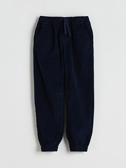 Beli Lastikli Kadife Erkek ?ocuk Jogger Pantolon