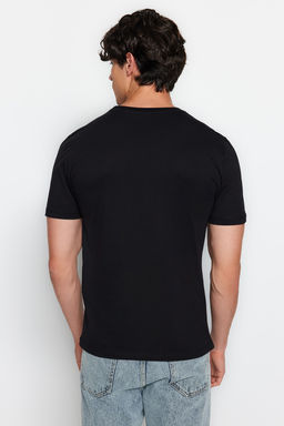 TRENDYOL MAN Siyah-Kahverengi-Gri-Tas-Beyaz Slim/Dar Kesim 5li Paket %100 Pamuk Tok Kumas T-shirt TMNAW20TS0243 - Trendyolmilla фото 7