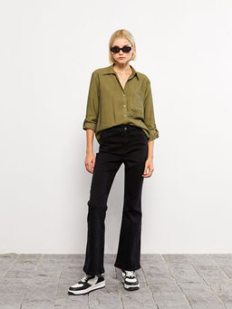 Mars Flare D?z Cep Detayl? Kad?n Jean Pantolon