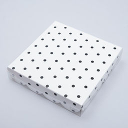Цена за 5 шт. Коробка для печенья «Горох», белая, 15×15×3 см