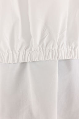 TRENDYOL MAN Beyaz Unisex Oversize Fit Lastik Detayl? Gomlek TMNSS25GO00045 - Trendyolmilla фото 4