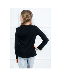 Лонгслив дл/рук ИН, цвет чёрный, 100%х/б - 5+ фото 3