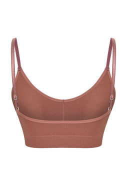 TRENDYOLMILLA Ekru Seamless/Dikissiz Ip Ask?l? Balensiz Kaps?z Bralette Orme Sutyen THMAW22SU0030 фото 46