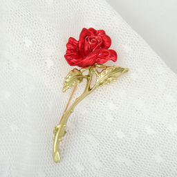 Брошь Роза / 3757 /уп 24/ - ГалеонТрейд фото 5