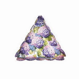 Цена за 5 шт. Коробка для кондитерских изделий с пластиковой крышкой Гортензия, 18?3 см