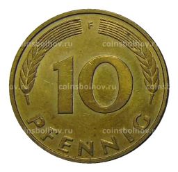 Монета 10 пфеннигов 1992 года F Германия