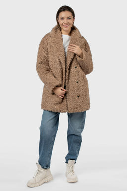 02-3160 Пальто женское утепленное (пояс) - El podio фото 2