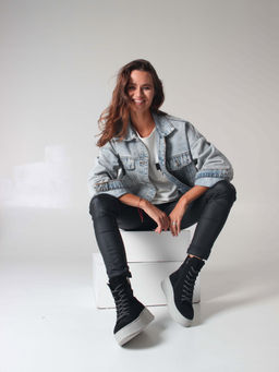 Ботинки 215.ALTAgr. Черный замша/Шерсть