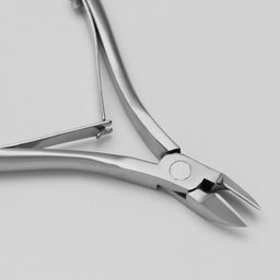 Кусачки маникюрные, двойная пружина, 10 см, длина лезвия - 9 мм, в чехле