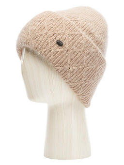 Шапка жен. анг+нейл LB-A53052 beige melange