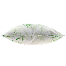 Подушка для сна 60х60см "Бамбук", "Оптима" силиконизированное волокно высшего сорта, полиэстер 100%, вес 0,8кг, чехол - тик 90г/м2, несъемный, внутренний чехол нетканное полотно (полиэстер 100%), упаковка п/э пресс, "Домашняя мода" (Россия)