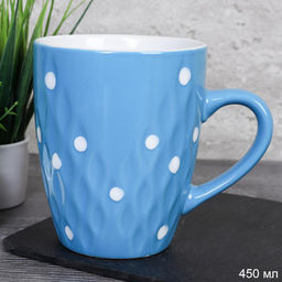 Кружка 450 мл / 3312-4 /уп 12/36/ Горох Голубой