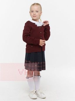 Жакет для девочек 193-7105 - Vay kids школа фото 4