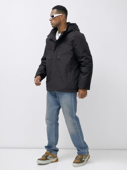 Куртка спортивная мужская зимняя большого размера черного цвета 66613Ch - Mtforce фото 3