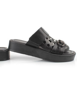 08-PEAG16-2 BLACK Босоножки женские (натуральная кожа) - Фабричный китай фото 13