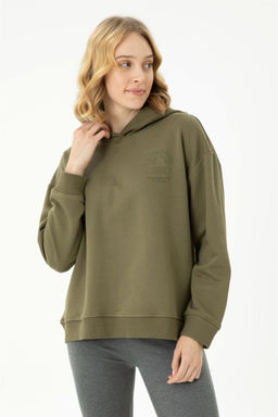 Женский свитшот цвета хаки - U.s. polo assn фото 10