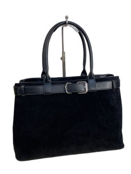 Женская сумка из искусственной замши, цвет черный