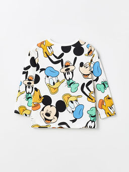 Bisiklet Yaka Uzun Kollu Mickey Mouse Erkek Bebek Pijama Tak?m? - Waikiki фото 3