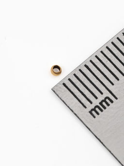 Кримп (зажимная бусина) (набор 400шт), 1,5мм, цвет золото-серебро