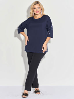 Джемпер 0027-40 чернильный - Dora фото 5