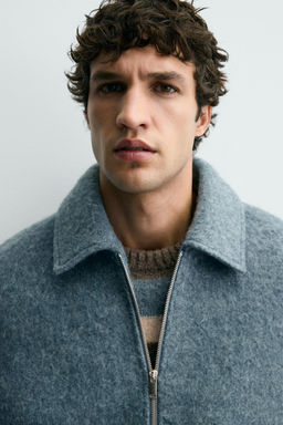 QUILTED OVERSHIRT WITH ZIP