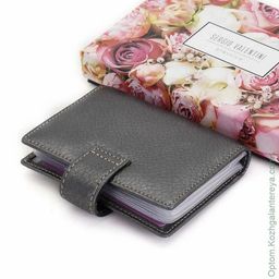 Женская кожаная визитница Sergio Valentini СВ 8118-010  фото 8