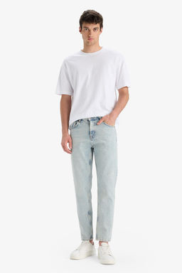 %100 Pamuk Slim Fit Y_ksek bel Dar pa_a Jean Pantolon - Defacto фото 3