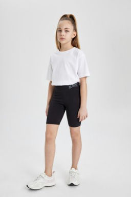 K?z Cocuk Biker Tayt