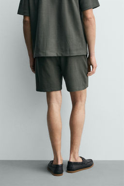 BERMUDA RELAXED FIT ESTRUCTURA / Khaki