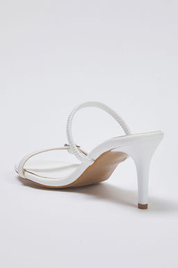 Trendyol Shoes Siyah Toka Detayl? Cift Kullan?ml? Ince Topuklu Badem Burun Kad?n Topuklu Sandalet TAKSS25TO00010 - Trendyolmilla фото 15
