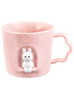 Кружка 250 мл 12*9,5*7,5 см "Зайка в домике" фарфор