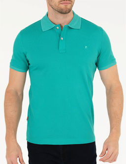 Ye_il Slim Fit Polo Yaka Merserize Ti__rt