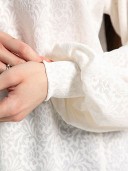 Блуза Нативия (молочная) Б15234-18М - Lt collection фото 6