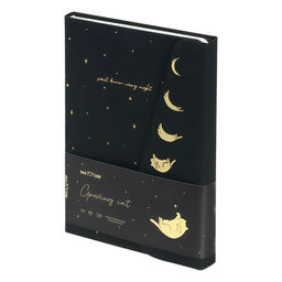 Ежедневник MESHU недатир. А5 136л. кожзам "Growing cat" (MS_53612) тонир. блок, магнитный клапан, ляссе
